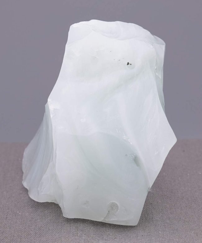 Rare Gem Banded Angel Aura Cosmic Ice "Heart" Monatomic Andara Crystal 381.3 g. - Image 7