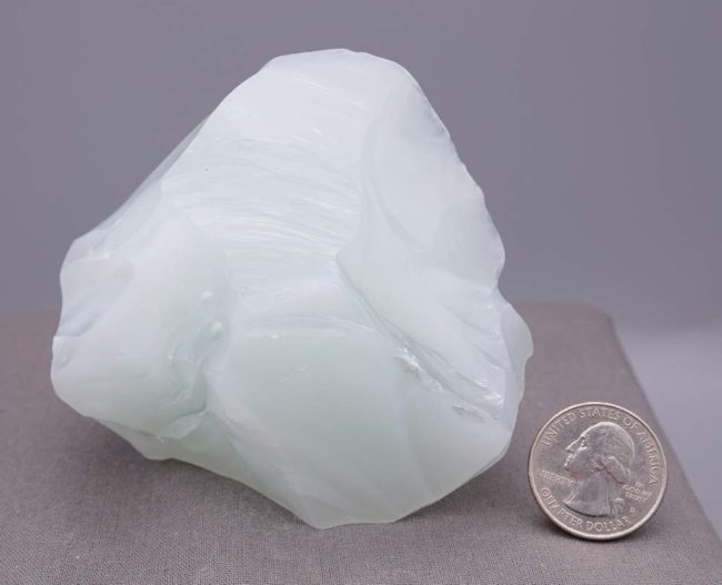 Rare Gem Banded Angel Aura Cosmic Ice "Heart" Monatomic Andara Crystal 381.3 g. - Image 10