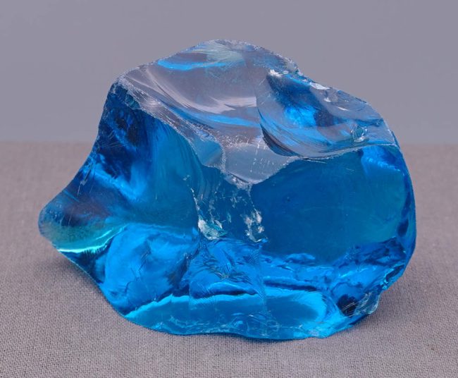Rare Gem Electric Blue "Heart" Monatomic Andara Crystal 124.4 g.