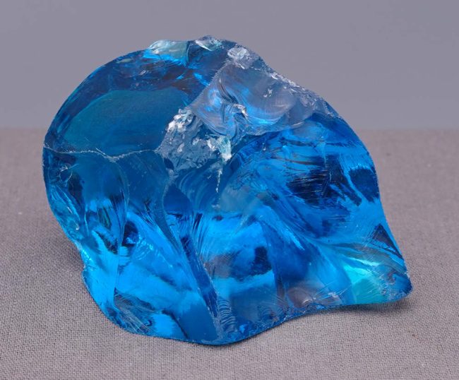Rare Gem Electric Blue "Heart" Monatomic Andara Crystal 124.4 g. - Image 4