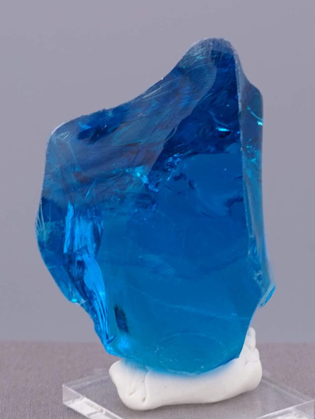 Rare Gem Electric Blue "Heart" Monatomic Andara Crystal 124.4 g. - Image 5