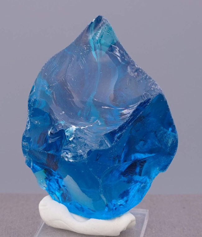Rare Gem Electric Blue "Heart" Monatomic Andara Crystal 124.4 g. - Image 7