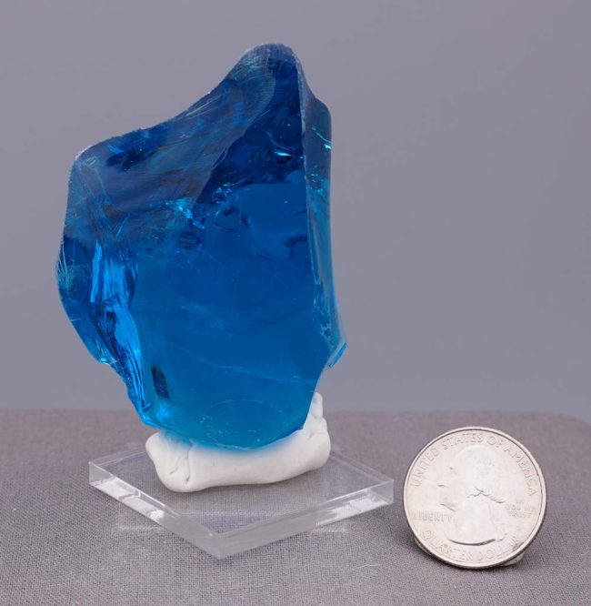 Rare Gem Electric Blue "Heart" Monatomic Andara Crystal 124.4 g. - Image 9