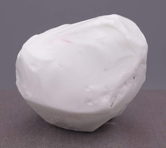 Rare Bicolor Pastel Cosmic Ice/HGW Pink "Heart" Monatomic Andara Crystal 372.9 g.