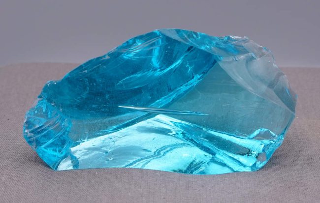 Gem Electric Blue Monatomic Andara Crystal 117.4 g.