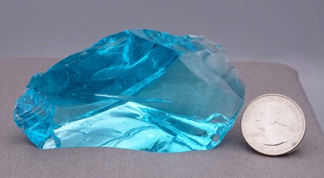 Gem Electric Blue Monatomic Andara Crystal 117.4 g. - Image 7