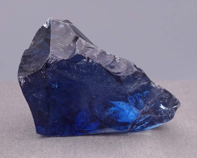 Rare Gem Indigo Elestial Sapphire Monatomic Andara Crystal 76.2 g.