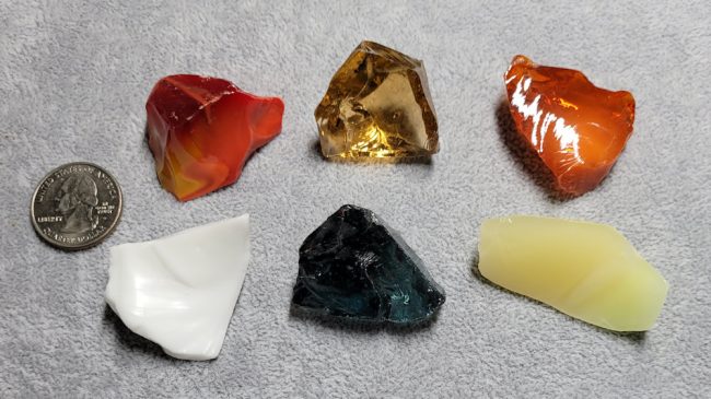 Gem 6 Piece Set Monatomic Andara Crystal 93.1 g. - Image 2