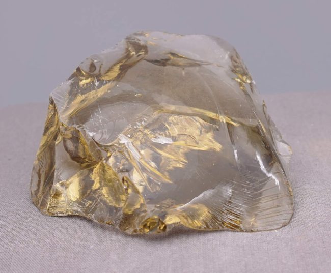 Gem Celestial Gold "Heart" Monatomic Andara Crystal 201.7 g.