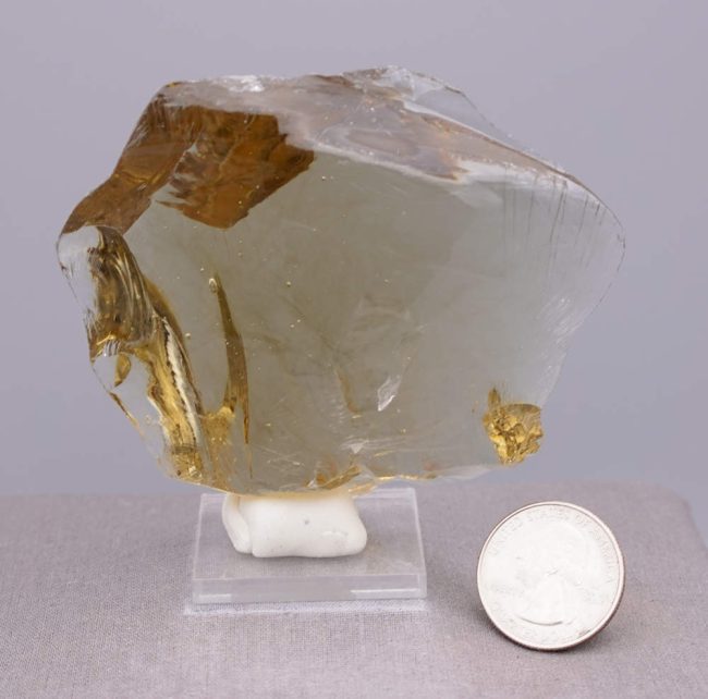 Gem Celestial Gold "Heart" Monatomic Andara Crystal 201.7 g. - Image 9