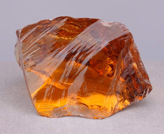 Gem Lemurian Etherium Gold "Heart" Monatomic Andara Crystal 255.4 g.