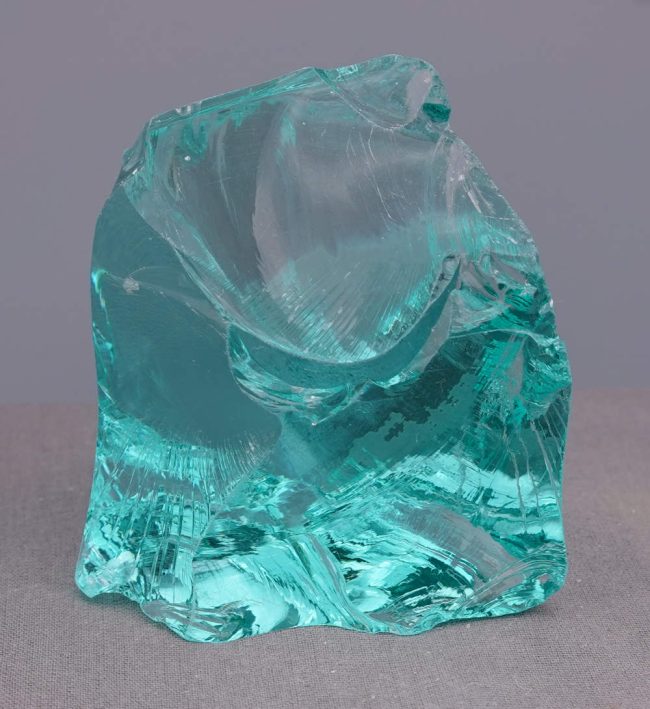 Gem Cyan Angeles "Heart" Monatomic Andara Crystal 278.7 g.