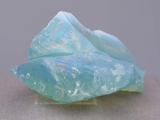 Rare Gem Angel Aura Aqua Serenity "Twin Heart" Monatomic Andara Crystal 273.8 g. - Image 3