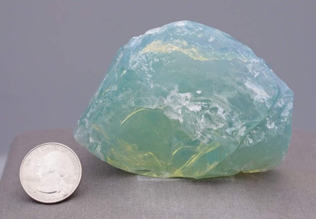 Rare Gem Angel Aura Aqua Serenity "Twin Heart" Monatomic Andara Crystal 273.8 g. - Image 15