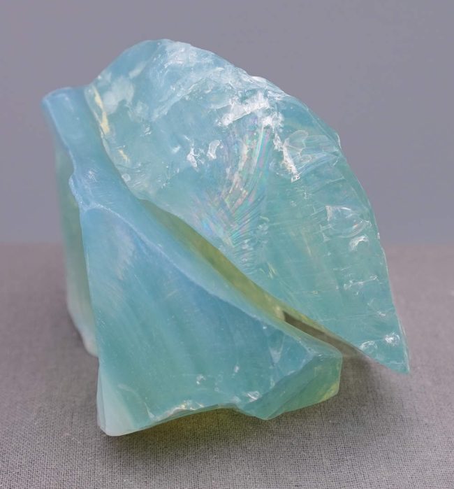 Rare Gem Angel Aura Aqua Serenity "Twin Heart" Monatomic Andara Crystal 273.8 g. - Image 5