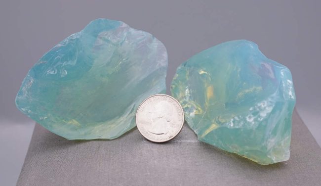 Rare Gem Angel Aura Aqua Serenity "Twin Heart" Monatomic Andara Crystal 273.8 g. - Image 7
