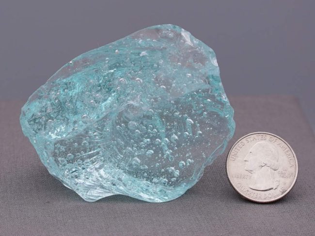 Gem Aqua Serenity Sea Foam Monatomic Andara Crystal 110.7 g. - Image 7
