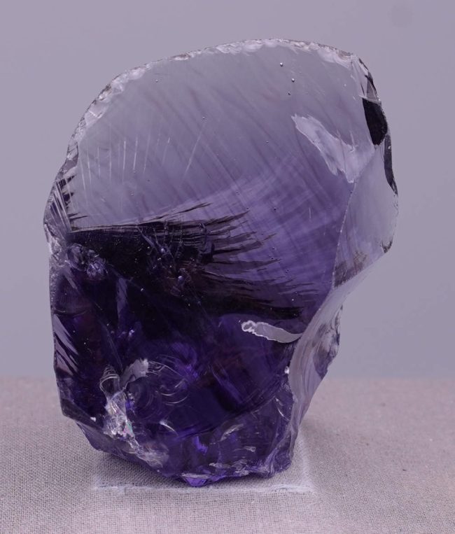 Gem Banded Violet Sovereign Amethyst Monatomic Andara Crystal 165.4 g. - Image 3