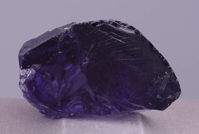 Gem Banded Violet Sovereign Amethyst Monatomic Andara Crystal 165.4 g. - Image 5