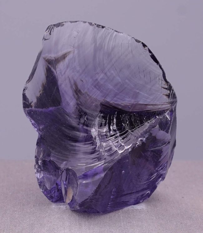Gem Banded Violet Sovereign Amethyst Monatomic Andara Crystal 165.4 g. - Image 6