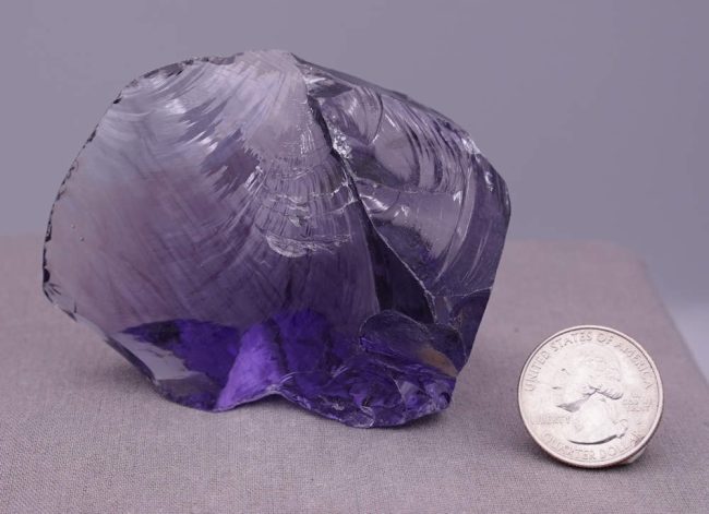 Gem Banded Violet Sovereign Amethyst Monatomic Andara Crystal 165.4 g. - Image 8