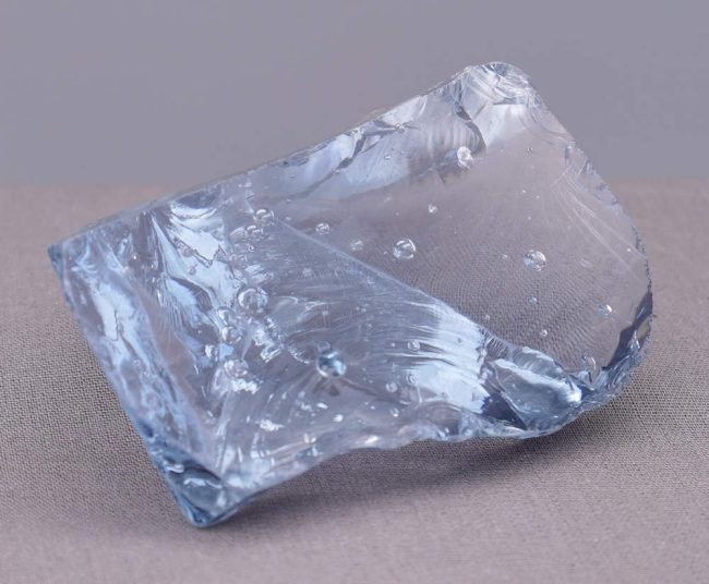 Gem Banded Ascendant Lilac with bubbles Monatomic Andara Crystal 143.6 g. - Image 7