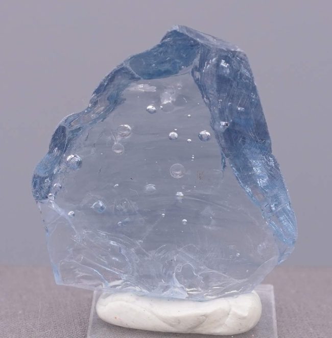 Gem Banded Ascendant Lilac with bubbles Monatomic Andara Crystal 48.7 g.