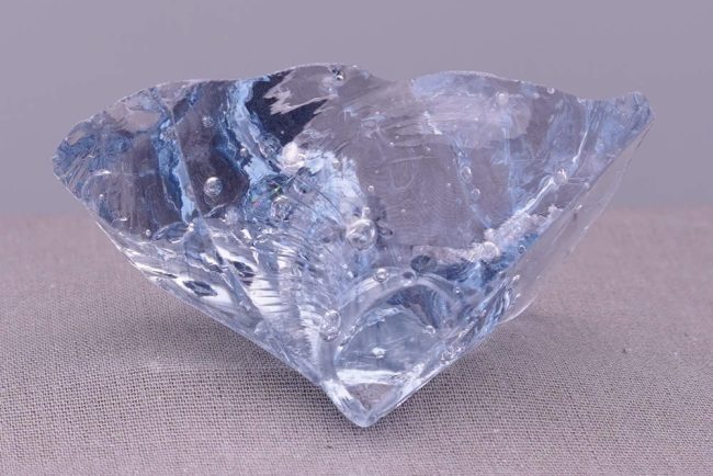 Gem Banded Ascendant Lilac with bubbles Monatomic Andara Crystal 73.9 g. - Image 5