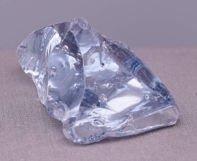 Gem Banded Ascendant Lilac with bubbles Monatomic Andara Crystal 73.9 g. - Image 7