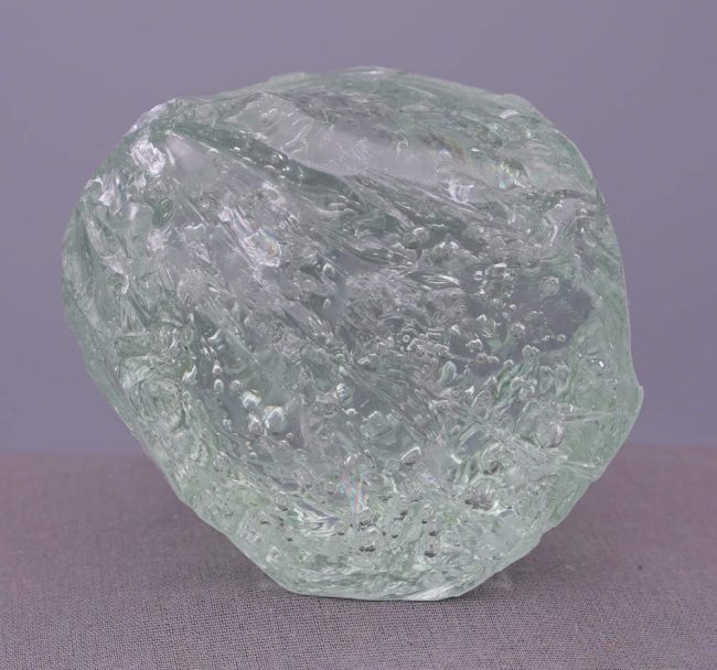 Rare Celestial Gold Green Sea Foam "Heart" Monatomic Andara Crystal 584.0 g.