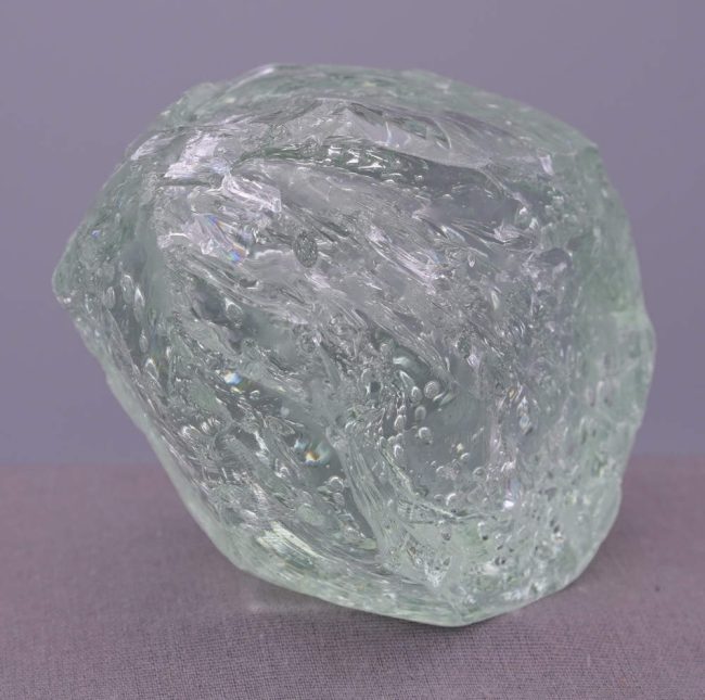 Rare Celestial Gold Green Sea Foam "Heart" Monatomic Andara Crystal 584.0 g. - Image 3