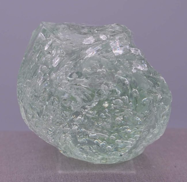 Rare Celestial Gold Green Sea Foam "Heart" Monatomic Andara Crystal 584.0 g. - Image 4
