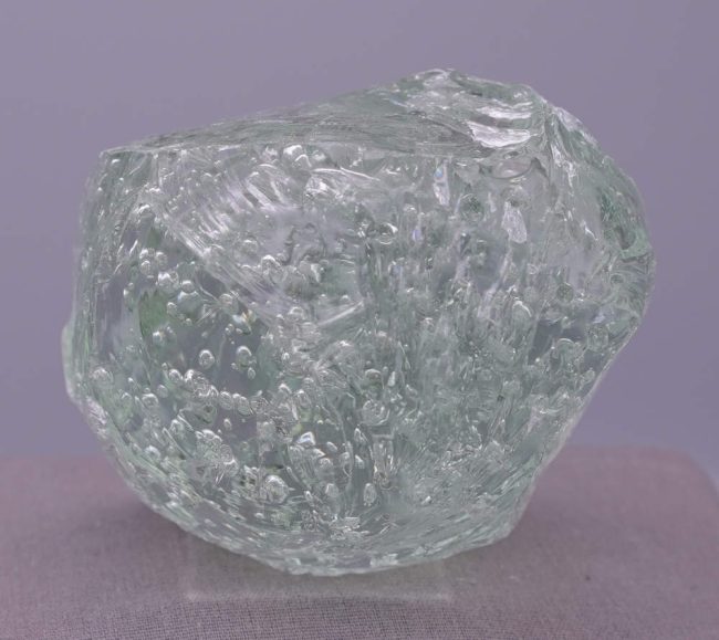 Rare Celestial Gold Green Sea Foam "Heart" Monatomic Andara Crystal 584.0 g. - Image 5