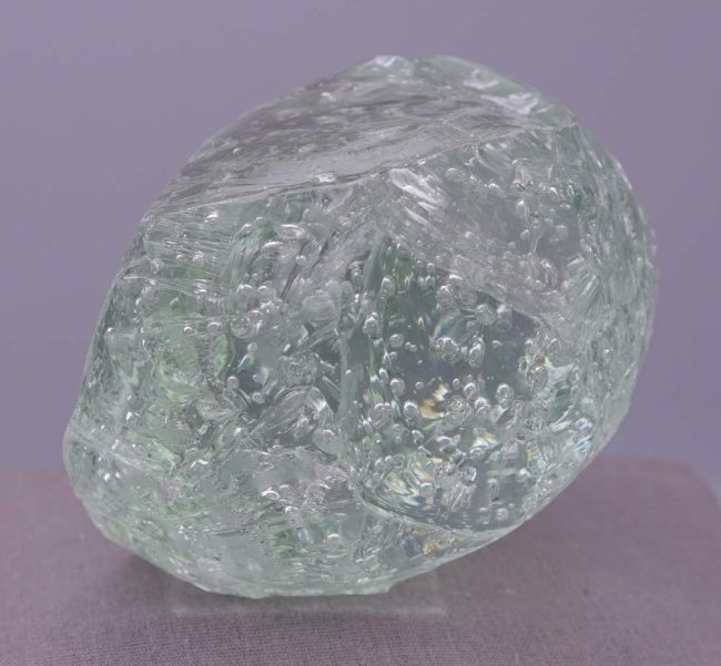 Rare Celestial Gold Green Sea Foam "Heart" Monatomic Andara Crystal 584.0 g. - Image 6