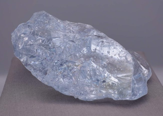 Rare Gem Ascendant Lilac "Heart" with bubbles Monatomic Andara Crystal 702.0 g. - Image 6