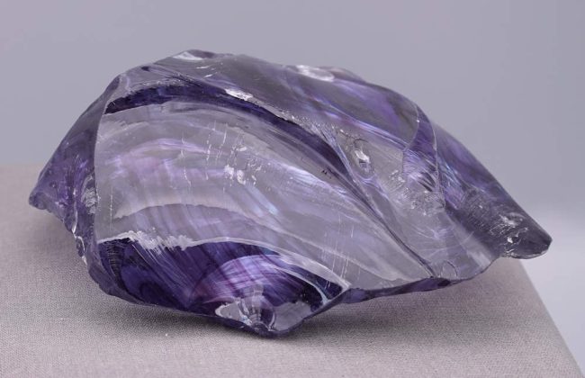 Gem Banded Violet Sovereign Amethyst Monatomic Andara Crystal 497.7 g. - Image 7
