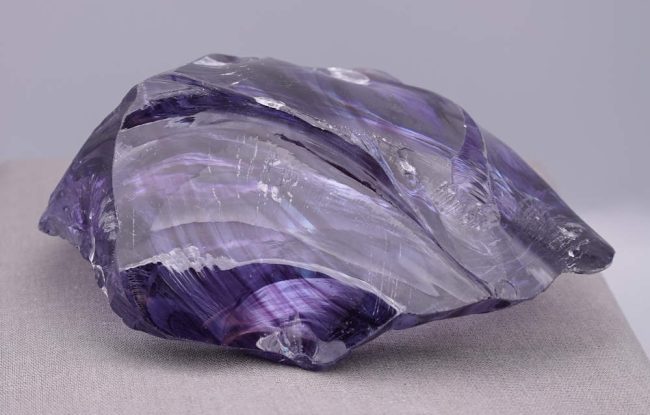 Gem Banded Violet Sovereign Amethyst Monatomic Andara Crystal 497.7 g. - Image 9