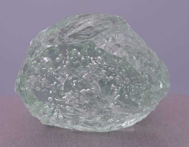 Rare Celestial Gold Green Sea Foam "Heart" Monatomic Andara Crystal 584.0 g. - Image 9