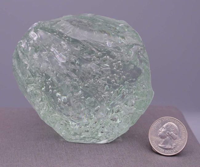 Rare Celestial Gold Green Sea Foam "Heart" Monatomic Andara Crystal 584.0 g. - Image 10