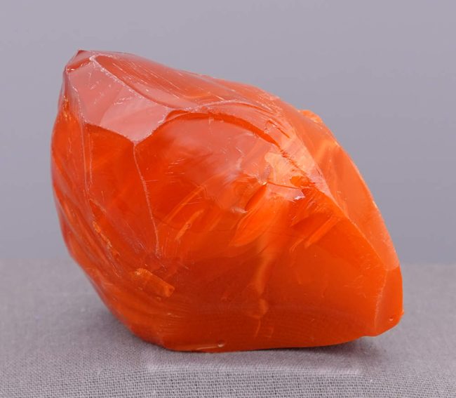 Rare Gem Bicolor Sunrise/Dragon's Blood "Heart" Monatomic Andara Crystal 207.5 g.