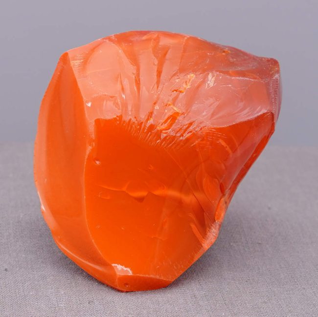 Rare Gem Bicolor Sunrise/Dragon's Blood "Heart" Monatomic Andara Crystal 207.5 g. - Image 4