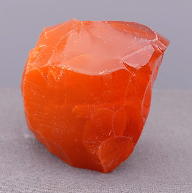 Rare Gem Bicolor Sunrise/Dragon's Blood "Heart" Monatomic Andara Crystal 207.5 g. - Image 5