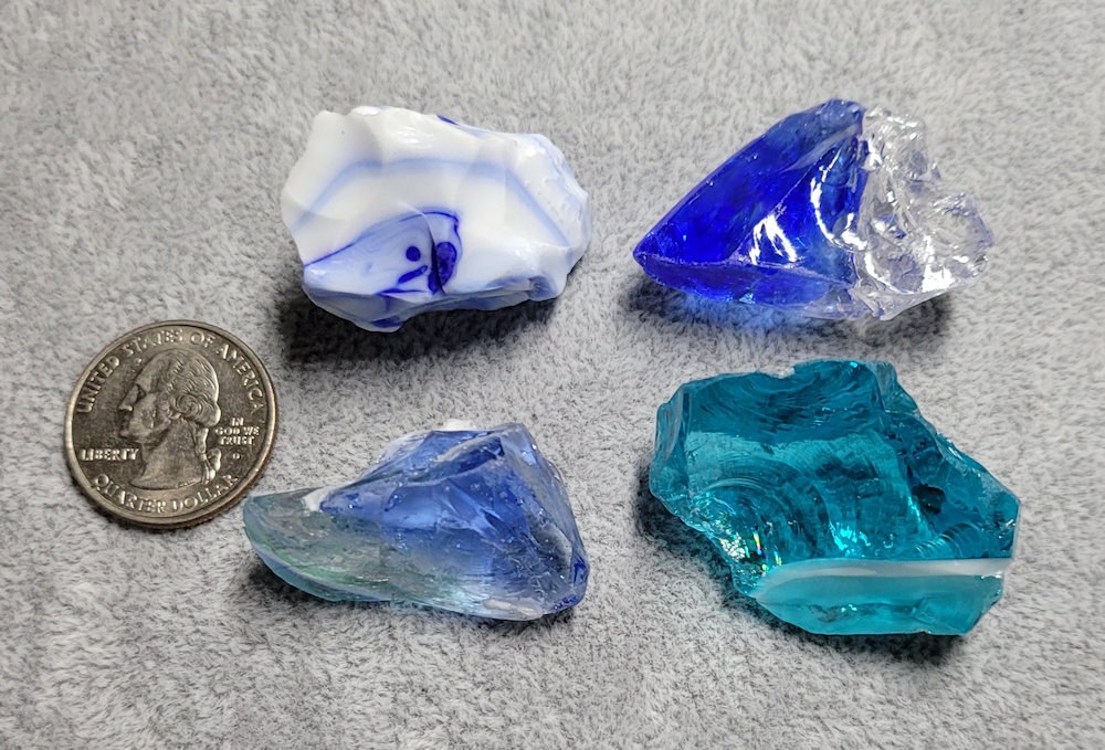 Rare Gem 4 Piece Set Monatomic Andara Crystal 64.3 g.