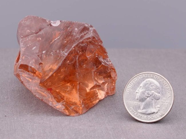 Rare Gem Bicolor Lion's Heart/Scarlet Shift with bubbles Monatomic Andara Crystal 82.0 g. - Image 7