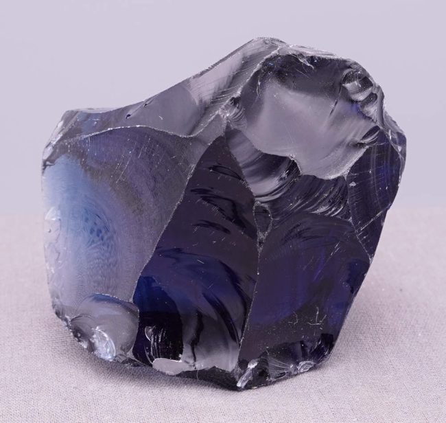 Rare Gem Indigo Elestial Sapphire "Heart" Monatomic Andara Crystal 257.4 g.