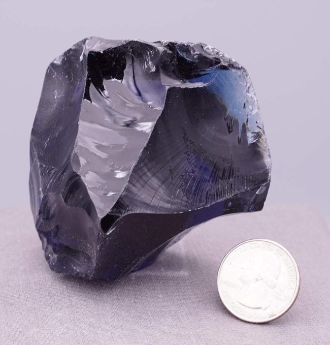 Rare Gem Indigo Elestial Sapphire "Heart" Monatomic Andara Crystal 257.4 g. - Image 7