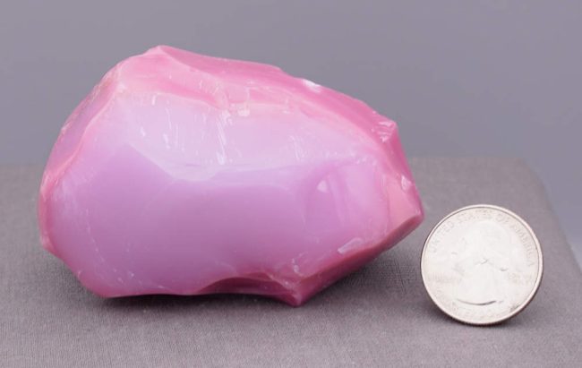 Rare Bicolor Gem Angel Aura/Pastel HGW Pink "Heart" Monatomic Andara Crystal 179.4 g. - Image 8