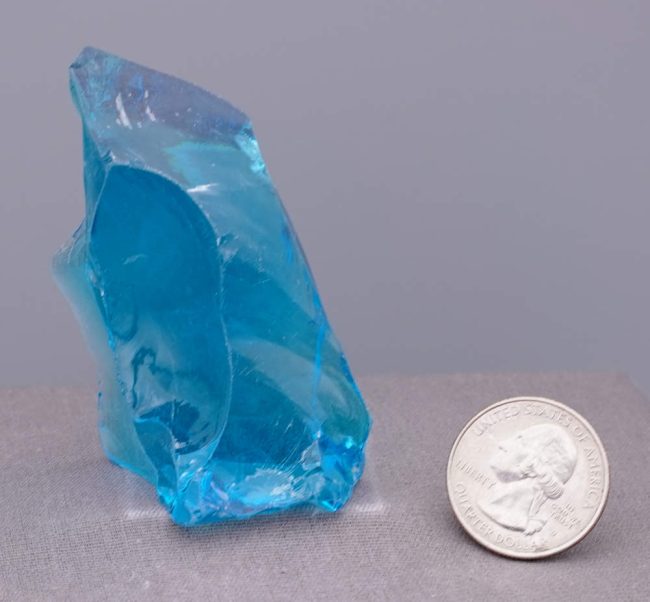 Gem Electric Blue Monatomic Andara Crystal 74.7 g. - Image 7
