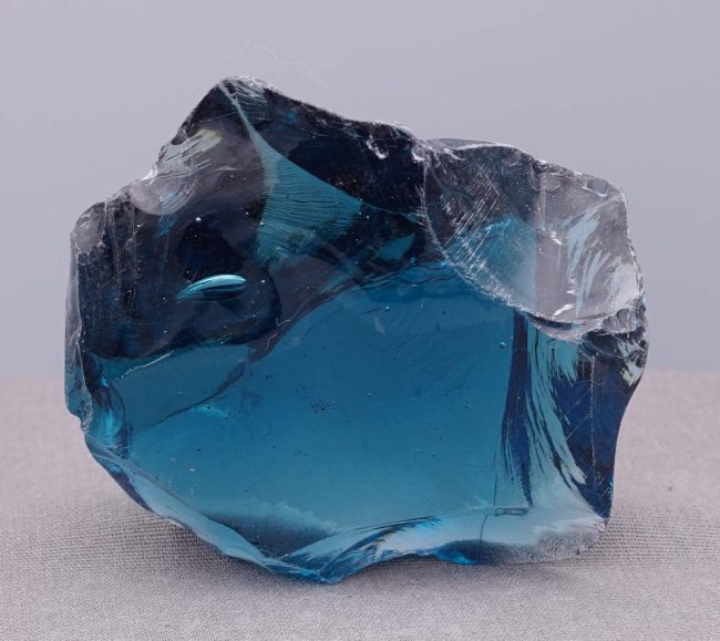 Rare Gem Indigo Elestial Sapphire with bubble Monatomic Andara Crystal 176.1 g.