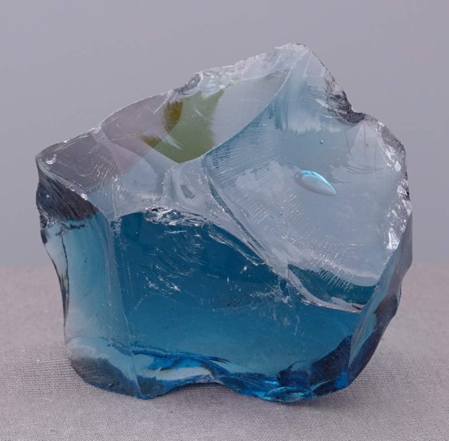 Rare Gem Indigo Elestial Sapphire with bubble Monatomic Andara Crystal 176.1 g. - Image 3